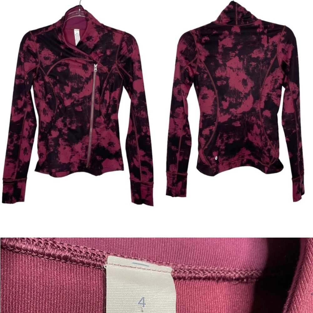 lululemon athletica Pink and Black‎ Bomber Jacket